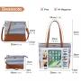 Lovevook fashion 3pcs handbag Set Stripes Style shoulder bag PU leather canvas ladies tote bags women handbags and purses 2023