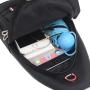 External Headphone Shoulder Crossbody Bag Multifunction Travel Shopping Sling Chest Bag Waterproof Fanny Pack
