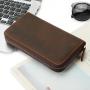 KBW315 2023 Hot Selling Money Bag Head Layer Cowhide Clutch Bag Large Capacity Retro Simple Men's Long Multi-card Package