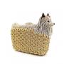 OEM Factory Women Rhinestone Purse Leather Evening Dog Shaped Clutch Gown Crystal Bag