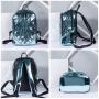 LOVEVOOK 2021 ladies backpack school bags for teenage girls large capacity geometric backpack laser drop travel backpack women
