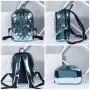 LOVEVOOK 2021 ladies backpack school bags for teenage girls large capacity geometric backpack laser drop travel backpack women