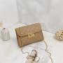 2024 Ladies Fashionable Embroidered Small Square Bag Portable with Single Strap Wholesale Foreign Trade Chain Bag for Women