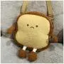 Manufacturer Bread Furry Bag Toast Custom Plush Toy Cute Designer Plush Bag