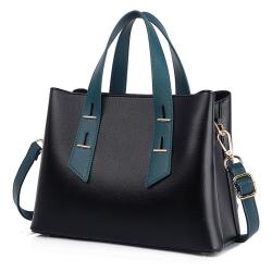 New Trendy PU Leather Women's Crossbody Handbag Fashionable Large Capacity Ladies Purses Zipper Closure Two Portable Handles