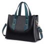 New Trendy PU Leather Women's Crossbody Handbag Fashionable Large Capacity Ladies Purses Zipper Closure Two Portable Handles