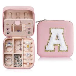 SN055 Travel Jewelry Case for Women Fashion Jewelry Case Organizer Mini Jewelry Travel Case for Girls Necklace Ring Earrings Box