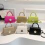 Bags women 2024 fashion simple pure color handbag spring multi-color shoulder crossbody bag wholesale