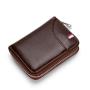 customs wallet Genuine Leather Men Women Purse Card Holder Wallets Leather  credit card holder ID card wallet bifold zipper