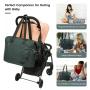 LOVEVOOK fabric diaper bag with large capacity for mommy nappy bags fashion women travel tote baby diaper bags with Changing Pad