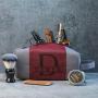 Custom Retro Travel Toiletry Bag for Men Large Capacity PU Canvas Water-resistant Shaving Bag for Toiletries Accessories