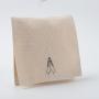 Custom Logo Printed Cotton Envelope Dust Gift Jewelry Bag Small Luxury Bracelet Necklace Jewelry Envelope Pouch