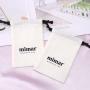 Custom Logo Printed Brush Canvas Jewelry Packaging Pouch Luxury Soft Drawstring Cotton Gift Jewelry Dust Bag