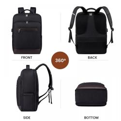 Waterproof Work Computer Back pack 15.6 17 in Laptop School Bags with USB Port Business Anti Theft Travel Backpack for Men Women