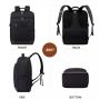 Waterproof Work Computer Back pack 15.6 17 in Laptop School Bags with USB Port Business Anti Theft Travel Backpack for Men Women