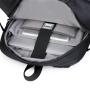 Unisex 17-Inch Large Capacity Travel Backpack Expanded Nylon Computer Bag with USB and Zipper Closure Waterproof Custom Logo