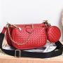 KBW518  Braided PU Leather Three In One Women Bag New Cross Bag High Quality Fashion Ladies Shoulder Handbag