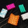 2024 Unique luxury brand custom designer bubble bags wallet purse handbags luxury acrylic clutch bag evening bags for women