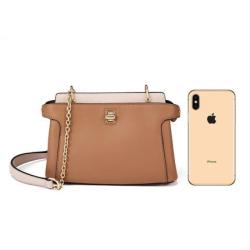 2022 New Popular Vegan Pu Leather Cross Bags Women High Quality Brown Casual Chain Shoulder Bag Handbags Ladies