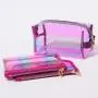 New Style Lady multicolor Clear Holographic Makeup Bag Pouch Pvc Waterproof Transparent Laser Cosmetic bag