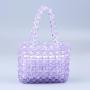 Fashionable and exquisite acrylic handmade beaded woven handbag