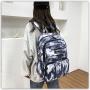 Promotional Sale 2024 New Multi Color Student School Bag Fresh And Sweet Print Nylon Backpack