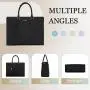 LOVEVOOK luxury oversize large capacity tote bag briefcase bag for office lady laptop shoulder bags PU leather purse for women