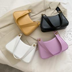 The New Pu Leather Pure Bag Small Crowd Is Fashionable And Versatile Single Shoulder Bag Wholesale Net Red Mobile Phone Bag