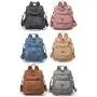 ZR723 New Women Bag Backpack Fashion Good Girl PU Leather Waterproof Schoolbag Female Flip Cover Versatile Travel Crossbody Bag