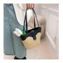 KBW475 Wholesale Straw Tote Women Bag Summer New Casual High Quality Shoulder Handbag Ladies Out Travel Shopping Beach Bag