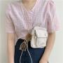 Korean creative design small square bag new women's Bag fashion mobile phone simple Casual Mini nylon bags