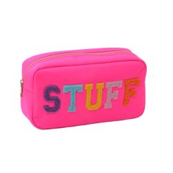Glossy Packaging Bags for Make Up Pouch Kid Jelly Case With Zipper Waterproof Cosmetic Bag