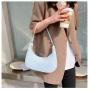 2021 New Korean Zipper Handbags Fresh Nylon Printed Soild Color Underarm Bag handbag for Women Luxury