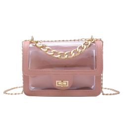 2020 new arrival transparent PVC women shoulder bag summer designer clear jelly beach bag for women