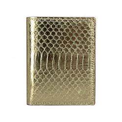 Custom Luxury Classic Real Genuine Snake Skin Leather Women Leather Bifold Slim Short Card Holder Wallet
