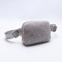 Keymay Stock New Fleece Red Sherpa Fanny Pack Interior Zipper Mesh Pockets 1L Crossbody Bags Adjustable Everywhere Belt Bag