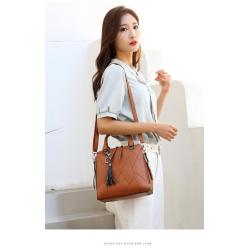ZR276 Women's Bag 2023 New Style Spliced Simple Four Piece Cover Mother Bag Single Shoulder Handheld Crossbody Bag
