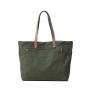 2024 Custom Logo Large Canvas Tote Bag For Women Ladies Luxury With Leather Handle