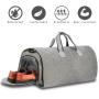 BSCI Factory Custom 45L Foldable Luggage Carrier Duffle Bag Roll Up Travel Garment Duffel Suit Bag includes Toiletry Bag