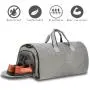 BSCI Factory Custom 45L Foldable Luggage Carrier Duffle Bag Roll Up Travel Garment Duffel Suit Bag includes Toiletry Bag