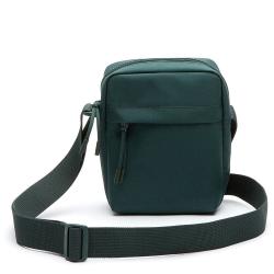 Light weight adjustable shoulder strap embroidered logo polyester messenger shoulder bag men