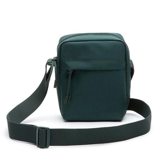 Light weight adjustable shoulder strap embroidered logo polyester messenger shoulder bag men