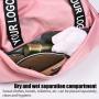 Custom Logo Duffle Bags For Women Overnight Weekender Luggage Sport Gym Duffel Traveling Bag