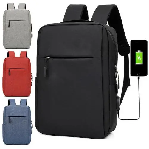 50 pcs can custom logo travel school bags wholesale large capacity smart USB laptop backpack for men women college bag mochila