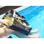 New Arrival Promotional Nylon Material Women Gender Mesh Swim Bag Custom Logo Mesh Beach Tote Bags