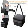 Gelory Small Insulated Lunch Box 6 Cans Cooler Lunch Bag Reusable Thermal Lunch Tote Bag for Office Work