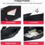 Waterproof Mens Fanny Pack Outdoor Running Walking Hiking Cycling Riding Waist Belt Bag With 4-zipper Pockets