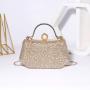 New Fashion Women's Handheld One Shoulder Crossbody Diamond Embedding Dress Hot Diamond Women's Bag