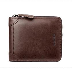 XL090  Men Wallet Luxury Classic Short Zip Style Card Holder Wallet For Men French Style Anti Water Large Capacity Purse