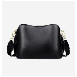 New arrival wide shoulder strap popular single shoulder crossbody bag pu leather handbag women